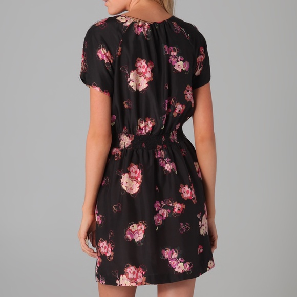Juicy Couture Silk Scattered Blooms Dress - Picture 2 of 5